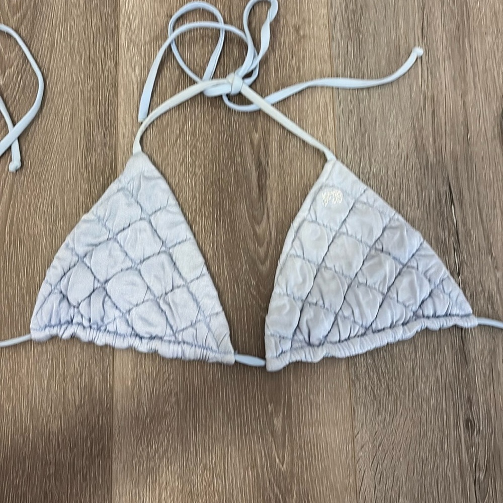 Frankie's Bikinis Sky Blue Swim Top